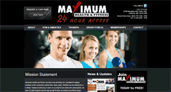 Desktop Screenshot of maximumhealthfitness.com